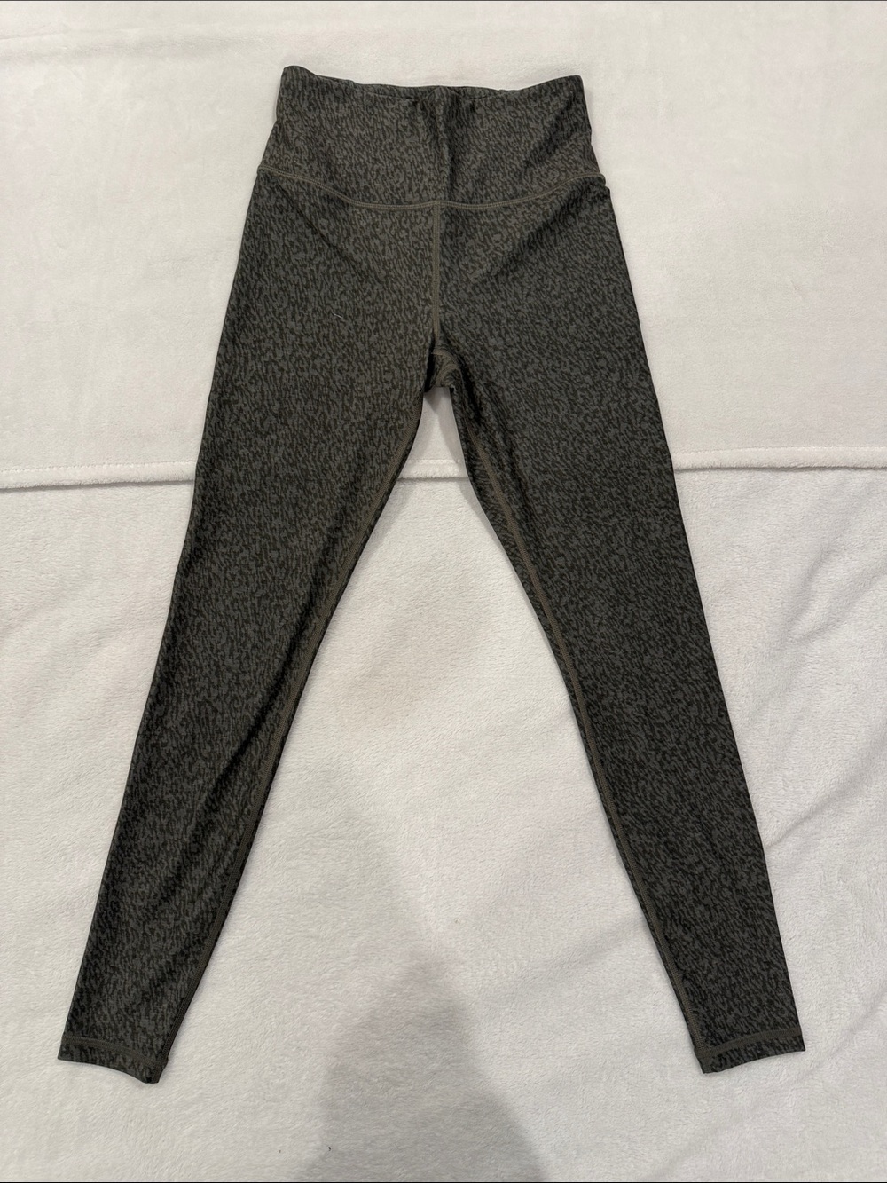 Athleta Gray Leopard-Print Elation Tight Leggings